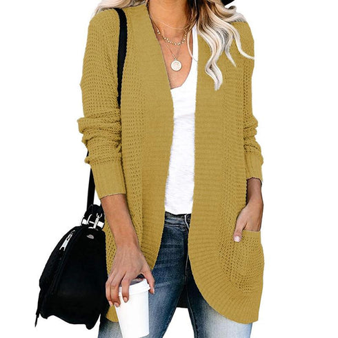 Large Pocket Sweater Cardigan